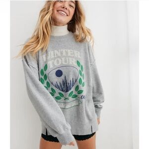 AERIE The Chill Cozy Crew Sweatshirt SIZE M